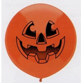 17" Outdoor Display Jack-O-Lantern Stock Printed Balloon